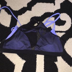 purple w/ black see through overlay, padded